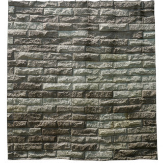 Old Brick Wall: Distressed Texture Shower Curtain