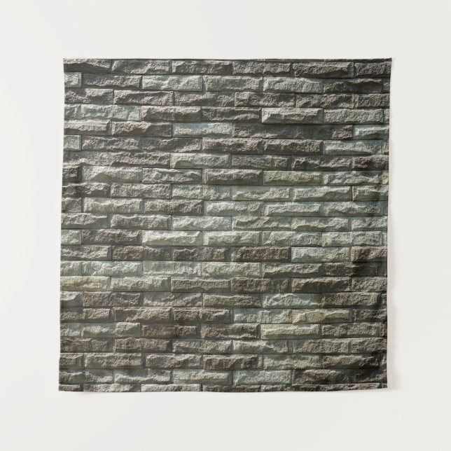 Old Brick Wall: Distressed Texture Tapestry (Front)