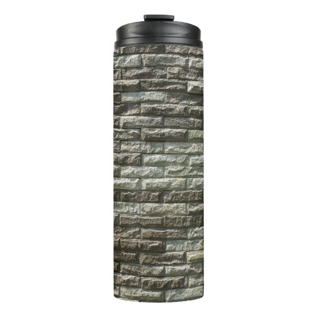 Old Brick Wall: Distressed Texture Thermal Tumbler (Front)