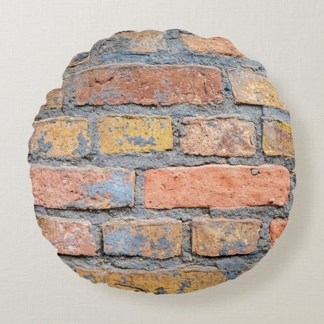 Old brick wall texture backgroundarchitecture, bac round cushion (Front)