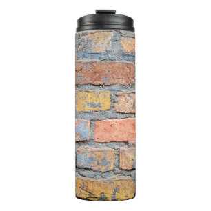 Old brick wall texture backgroundarchitecture, bac thermal tumbler