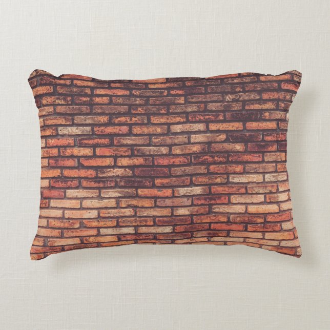 old brick wall texture backgroundbackground,hipste decorative cushion (Front)