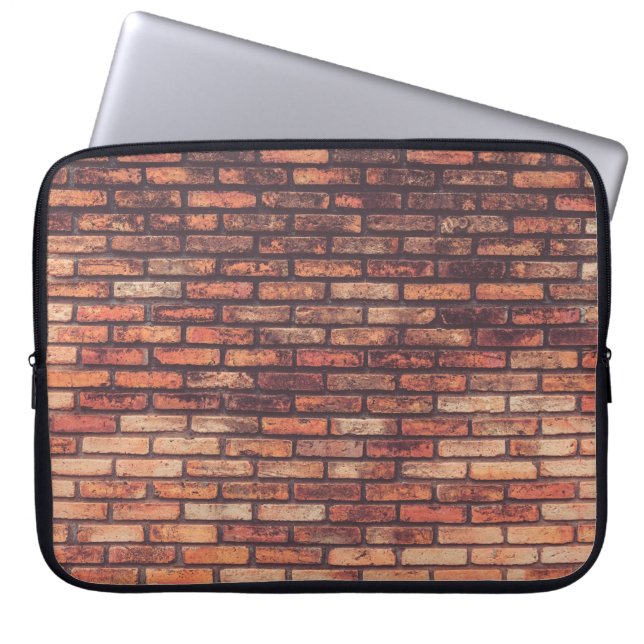 old brick wall texture backgroundbackground,hipste laptop sleeve (Front)