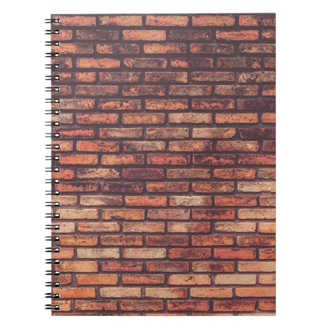 old brick wall texture backgroundbackground,hipste notebook (Front)