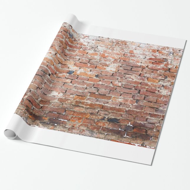 Old Brick Wall Wrapping Paper (Unrolled)