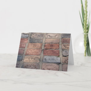 Old Bricks Card
