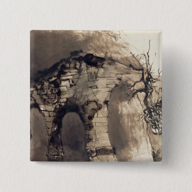 Old Bridge 15 Cm Square Badge (Front)