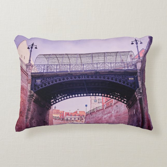Old bridge,  mediaeval bridgeantique, arch, archit decorative cushion (Front)