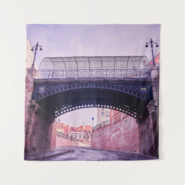 Old bridge,  medieval bridgeantique, arch, archite tapestry (Front)