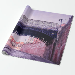 Old bridge,  medieval bridgeantique, arch, archite wrapping paper