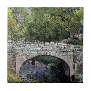 OLD BRIDGE OVER RIVER TILE