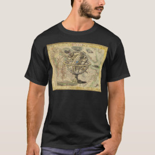 Old British America Explore Polar Bear Compass Map T-Shirt