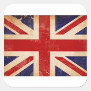 Old British Flag Sticker