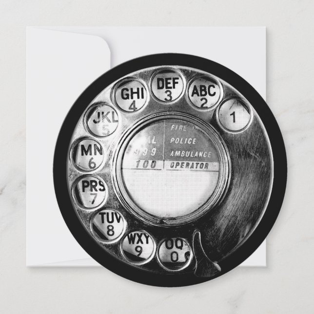 Old British Telephone Dial Design (Front)