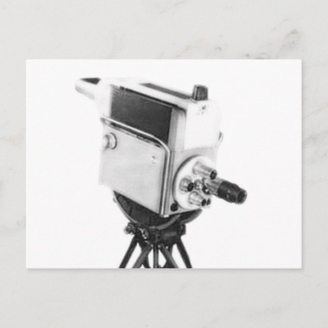 Old Broadcast TV Camera TK Postcard (Front)