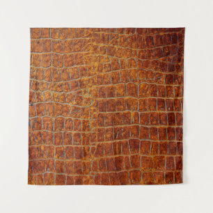 Old brown animal leather texture tapestry