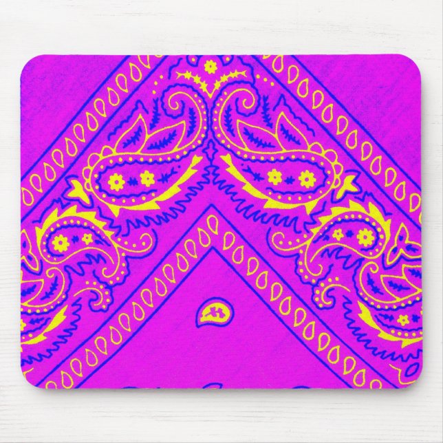 Old Brown Bandanna 5 Mouse Mat (Front)