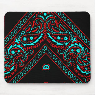 Old Brown Bandanna 6 Mouse Mat