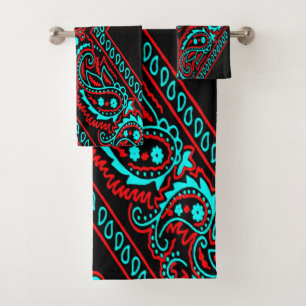 Old Brown Bandanna 6 version 2 Bath Towel Set