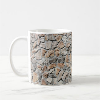 Old Brown Castle Stone Texture Coffee Mug