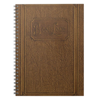 Old brown faux leather-bound, retro book lore