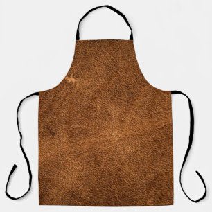 Old brown leather apron
