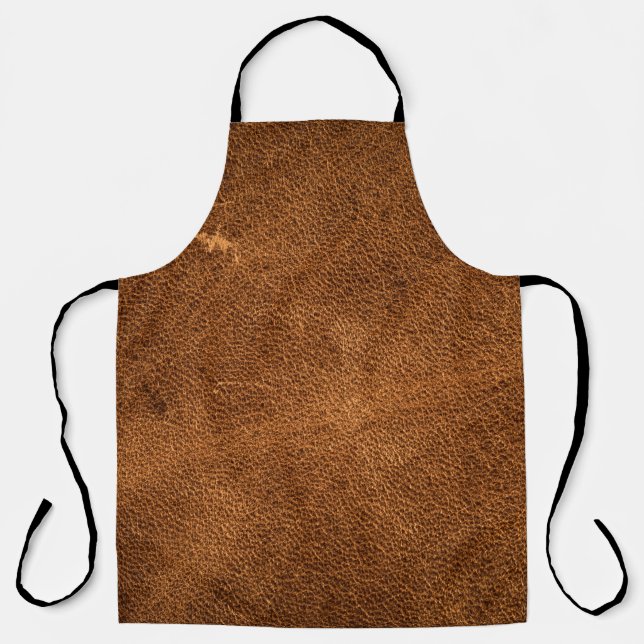 Old brown leather apron (Front)