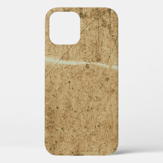 Old brown paper texture. Vintage paper. Aged vinta iPhone 12 Case