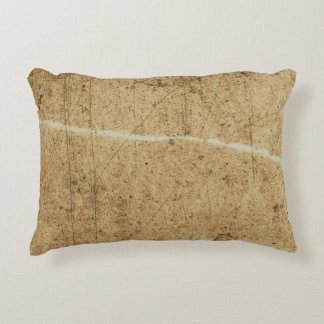 Old brown paper texture. Vintage paper. Aged vinta Decorative Cushion