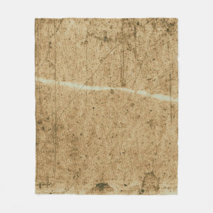 Old brown paper texture. Vintage paper. Aged vinta Fleece Blanket