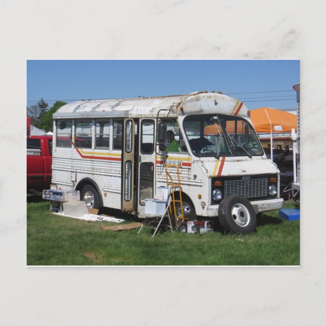 Old Bus Postcard (Front)