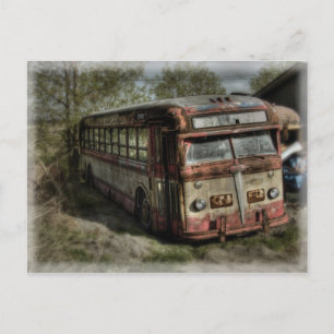 Old Bus Postcard