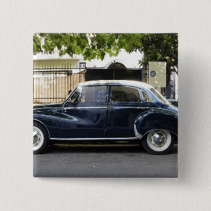 Old but very well kept Audi car. 15 Cm Square Badge