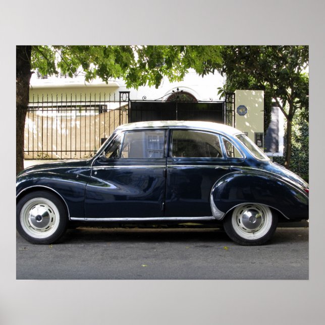 Old but very well kept Audi car. Poster (Front)