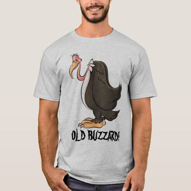 old buzzard mens funny t-shirt (Front)