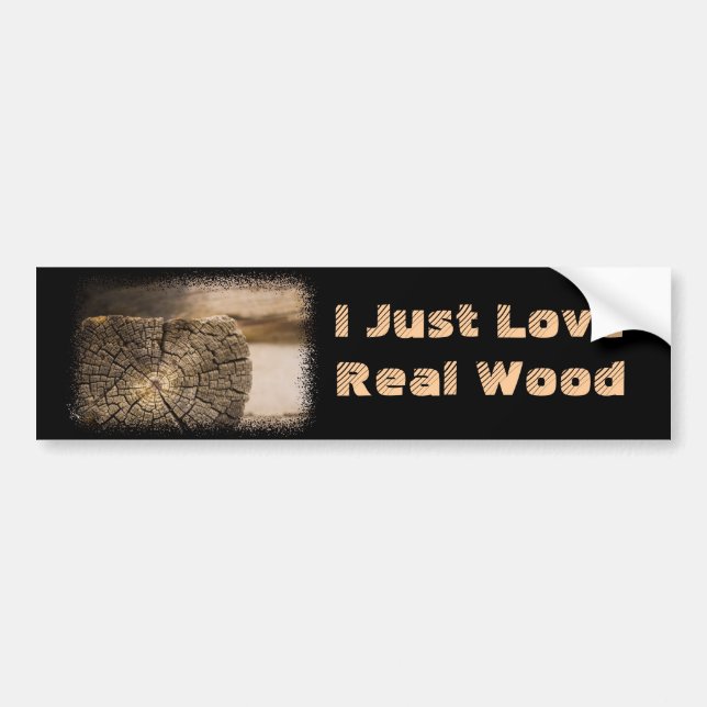 Old Cabin Textures Bumper Sticker (Front)