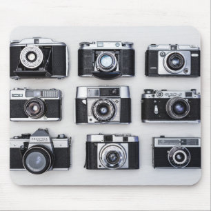 Old Camera Collector Gifts for Photographers Mouse Mat