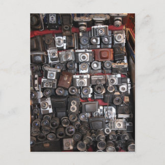 Old cameras postcard