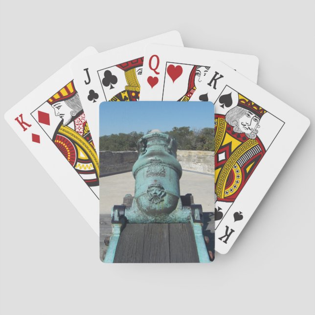 Old cannon playing cards (Back)