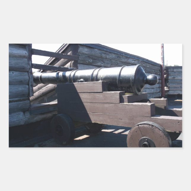 Old Cannon Rectangular Sticker (Front)