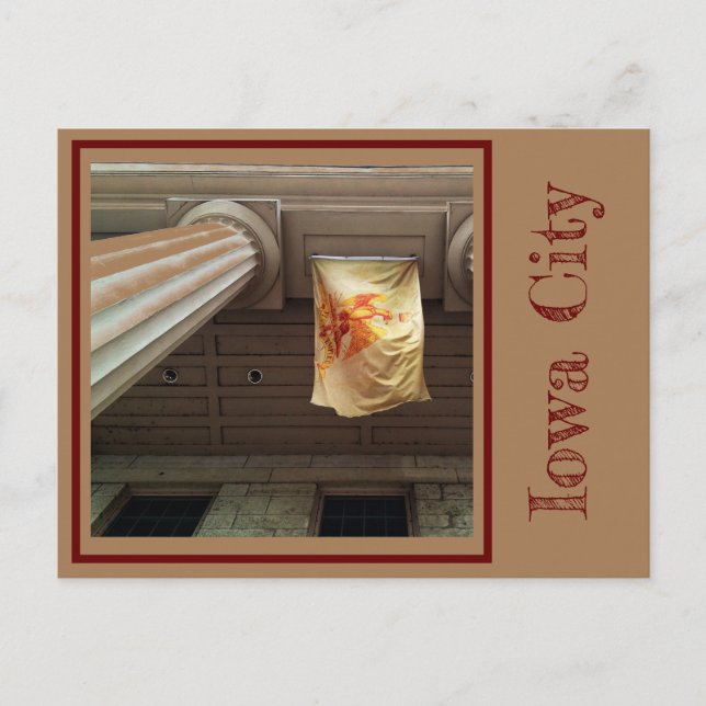 Old Cap historic Iowa flag Postcard (Front)