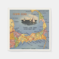 Old Cape Cod Massachusetts Map