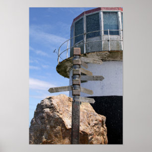 Old Cape Point Lighthouse, South Africa Poster