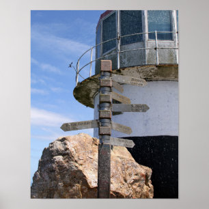 Old Cape Point Lighthouse, South Africa Poster