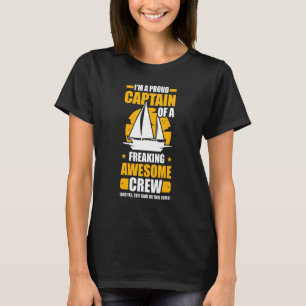 Old Captain Sailing Boat Boater Sailor Captain 1 T-Shirt
