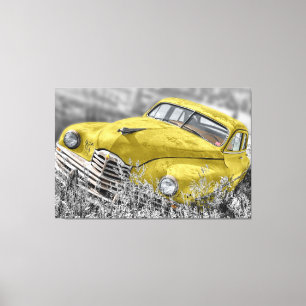 Old Car Art 2 Wrapped Canvas