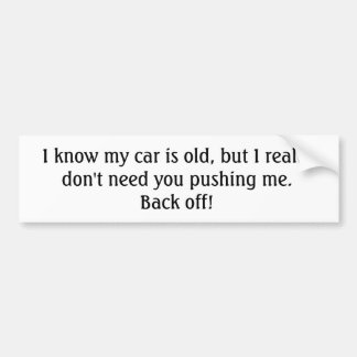 Old Car Bumper Sticker