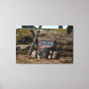 Old car canvas print
