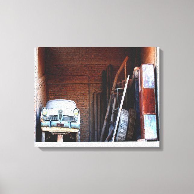 Old car canvas print (Front)