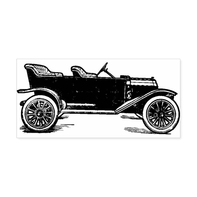 Old Car Rubber Stamp  (Imprint)